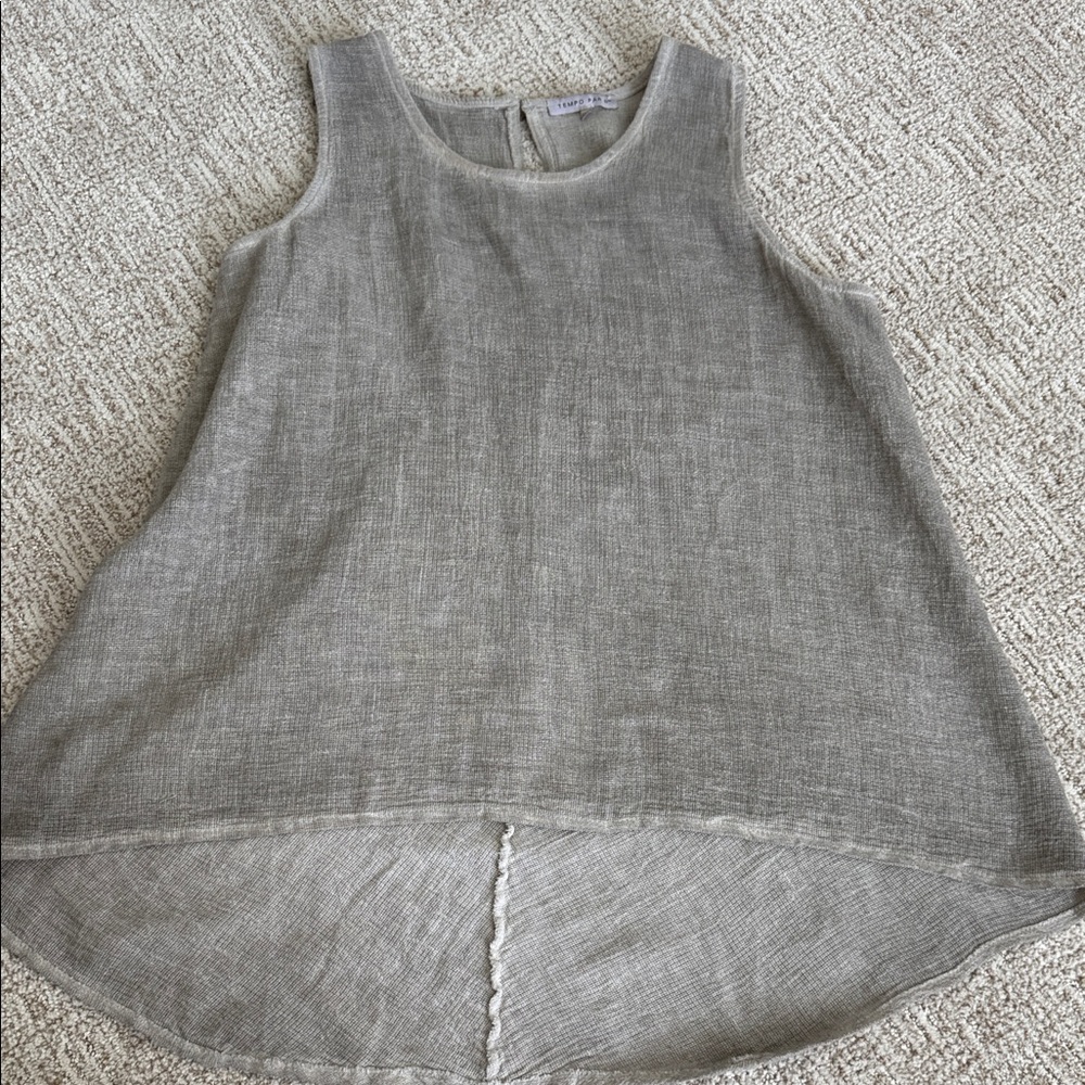 Tempo Paris Linen Blend Tank M/L